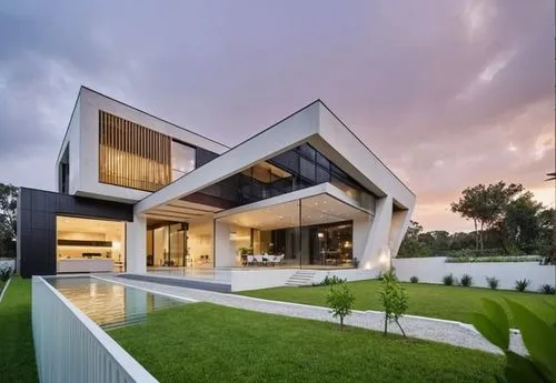 WHITE THEME, WHITE CLADDING EXTERIOR WALLS,modern house,modern architecture,cube house,cubic house,contemporary,beautiful home,dunes house,residential house,house shape,modern style,two story house,lu