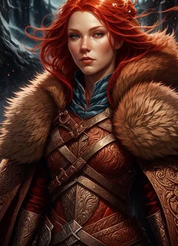 female warrior,merida,fantasy portrait,fiery,dwarf sundheim,celtic queen,heroic fantasy,warrior woman,fire siren,red chief,artemisia,huntress,fantasy art,red-haired,fantasy woman,elaeis,mara,minerva,e