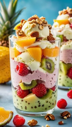 fruit cups,fruit ice cream,trifle,fruit butter,mango pudding,semifreddo,zuppa inglese,fruit cup,pannacotta,soft ice cream cups,white chocolate mousse,mixed fruit cake,fruit cocktails,fruit salad,cassata,panna cotta,fruit bowls,jello salad,fruit cake,pitaya,Photography,General,Realistic