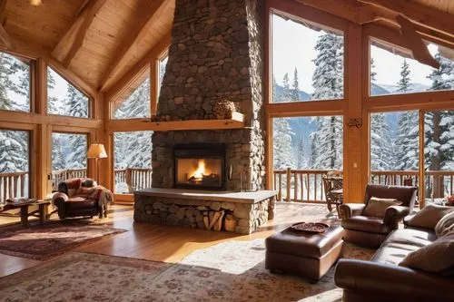 the cabin in the mountains,chalet,fire place,log cabin,coziness,log home,warm and cozy,winter house,alpine style,log fire,coziest,fireplaces,fireplace,snow house,cozier,cabin,christmas fireplace,beautiful home,family room,house in the mountains,Conceptual Art,Oil color,Oil Color 15