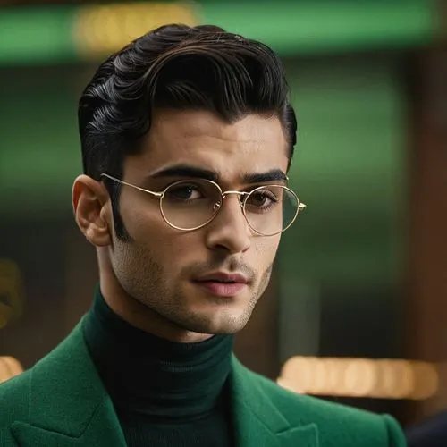 riddler,reza,pakistani boy,abderahmane,alireza,marcel,kapoor,malhotra,jotwani,erwan,red green glasses,dandy,slytherin,asad,whishaw,levenstein,maalouf,zegna,green jacket,turtleneck,Photography,General,Cinematic