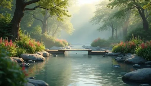 river landscape,nature wallpaper,garden pond,tranquility,nature landscape,landscape background,shaoming,beautiful landscape,nature background,japanese garden,japan garden,mountain spring,river bank,calm water,landscape nature,pond,jordan river,a river,brook landscape,serenity,Photography,General,Realistic