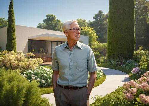 drebin,landscaper,xeriscaping,elderly man,plantsman,horticulturist,bordry,gardener,deakins,landscapist,hockney,pensioner,horticulturalist,grandpa,demeanors,grandad,horticultural,danson,sorrentino,renderman,Illustration,Children,Children 05