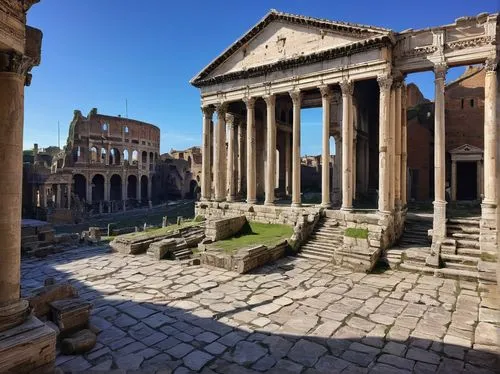 roman forum,temple of diana,forum romanum,roman temple,trajan's forum,the forum,forum,ancient rome,capitolium,fori imperiali,foro romano,roman ruins,colonnaded,canonum,roman ancient,panagora,roman history,appia,ostia,palmyra,Art,Classical Oil Painting,Classical Oil Painting 23