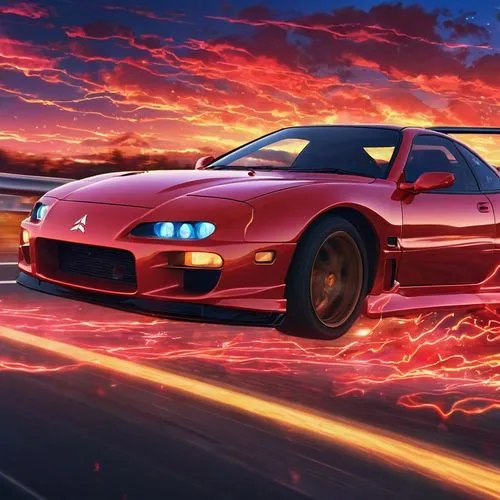 toyota supra,supra,mazda rx-7,mitsubishi gto,3d car wallpaper,gto,mazda mx-3,pontiac,mazda,honda nsx,toyota mr2,chrysler viper gts-r,fiery,vector,mazda ryuga,pontiac sunfire,pontiac firebird,fire background,adrenaline,pontiac 2+2,Illustration,Realistic Fantasy,Realistic Fantasy 02