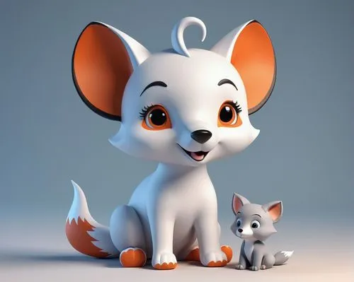 cute cartoon character,cartoon animal,suri,3d model,3d rendered,cute animals,cinema 4d,bartok,3d render,little fox,amination,cute cartoon image,cute fox,slipup,dog and cat,animates,chihuahuas,little boy and girl,father and daughter,cartoon cat,Unique,3D,3D Character