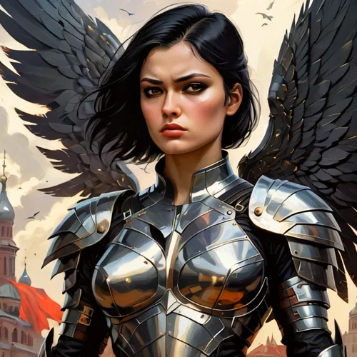 archangel,the archangel,joan of arc,heroic fantasy,dark angel,female warrior,black angel,angels of the apocalypse,angel,fire angel,winged,harpy,business angel,garuda,winged heart,baroque angel,angelol