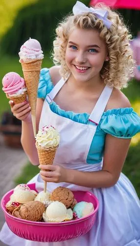 woman with ice-cream,ice cream cones,ice cream cart,ice cream icons,variety of ice cream,woman holding pie,ice cream stand,viennese cuisine,ice cream cone,streuselkuchen,eieerkuchen,reibekuchen,icecream,ice cream maker,waitress,ice cream,ice-cream,sweet ice cream,ice cream van,soft ice cream,Illustration,Abstract Fantasy,Abstract Fantasy 10