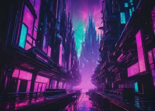 vapor,cyberpunk,colorful city,ultraviolet,purple wallpaper,purpleabstract,tokyo city,shinjuku,cityscape,tokyo,metropolis,fantasy city,futuristic landscape,urban,futuristic,aesthetic,abstract retro,shanghai,neon arrows,hong kong,Illustration,Realistic Fantasy,Realistic Fantasy 47