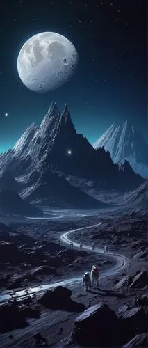 lunar landscape,moonscape,moon and star background,moonscapes,churyumov,enceladus,alien planet,moonbase,earth rise,pleistocene,valley of the moon,moon valley,moonlit night,futuristic landscape,earthrise,space art,cydonia,galilean moons,extrasolar,gliese,Art,Classical Oil Painting,Classical Oil Painting 15
