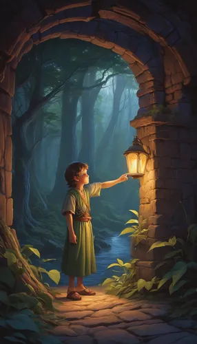 fireflies,wander,the little girl,little girl reading,children's fairy tale,magical adventure,merida,enchanted,the girl in nightie,exploration,firefly,fairy door,children's background,finding,fairy tale,threshold,light of night,digital painting,pinocchio,nightlight,Conceptual Art,Fantasy,Fantasy 28