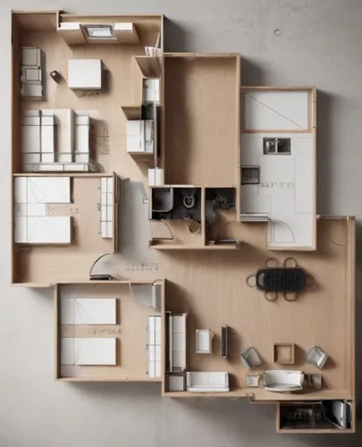 an apartment,shared apartment,apartment,floorplan home,dolls houses,archidaily,apartment house,model house,house floorplan,sky apartment,room divider,cubic house,shelving,apartments,cube house,miniatu