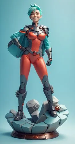 3d figure,meka,3d model,game figure,gaige,zarya,Unique,3D,3D Character