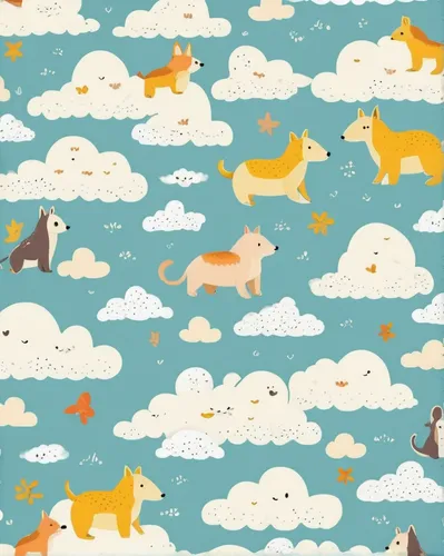 seamless pattern,background pattern,unicorn background,rain cats and dogs,seamless pattern repeat,scrapbook background,bandana background,animal stickers,whimsical animals,wrapping paper,crayon background,screen background,vintage wallpaper,corgis,digital background,kawaii animal patch,round kawaii animals,duvet cover,wallpaper roll,easter background,Art,Artistic Painting,Artistic Painting 05