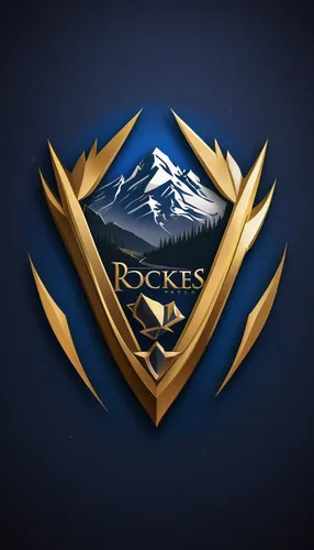 Create an elegant and sophisticated Rockies logo with a sleek design and metallic accents.,rs badge,rockies,steam icon,nepal rs badge,kr badge,r badge,rocks,rss icon,rock mountain,rf badge,steam logo,