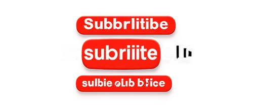 YouTube subscribe button, PNG format, glossy red rectangle, white subscription icon, rounded edges, subtle gradient effect, 3D-like shadow, centered text "Subscribe", bold font, bright red color, soft