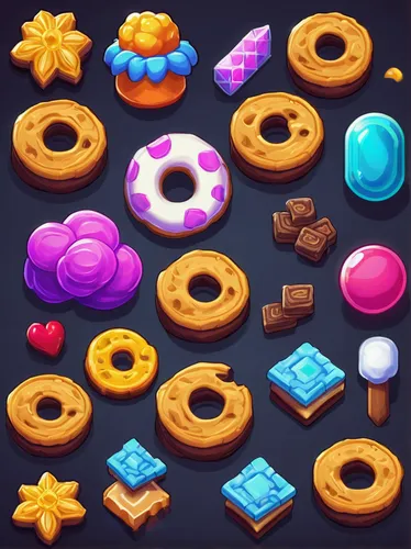 sugar lumps, Cookie Clicker, game mechanic, upgrade resource, mature over time, collectible, enhance buildings, unlock minigames, one-time use, stat boost, permanent upgrade, pixel art style, simplist