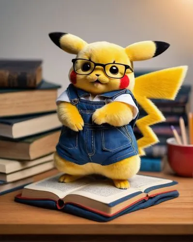 pika,pikachu,mbachu,pichu,springmann,pancham,reading glasses,intelectual,nerdy,mpika,nerd,poykio,achu,hipotecario,cleverdon,scholarly,tutor,studious,kadabra,scholar,Illustration,Paper based,Paper Based 16