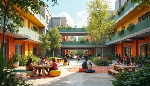 palo alto,kifissia,courtyards,shopping street,biopolis,sunnyvale,courtyard,streamwood,kurashiki,microdistrict,azabu,urban design,pedestrianized,patios,cohousing,bahru,sketchup,apartment complex,cupertino,ecovillage,Photography,General,Realistic