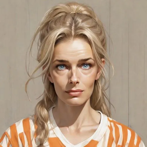 digital painting,blonde woman,portrait of a girl,oil painting,girl portrait,woman portrait,wallis day,woman face,face portrait,realdoll,world digital painting,blonde girl,blond girl,woman's face,oil painting on canvas,portrait background,blue jasmine,artist portrait,oil on canvas,portrait,Digital Art,Comic