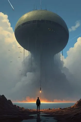 airships,airship,futuristic landscape,sky space concept,sedensky,ufo,Conceptual Art,Sci-Fi,Sci-Fi 07