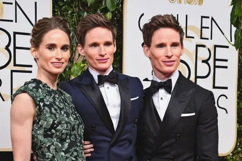 Eddie Redmayne & Wife Hannah Bagshawe Confirm They Are Expecting Their First Child on the 2016 Golden Globes Red Carpet  Hannah Bagshawe, Eddie Redmayne, Golden Globe Awards Couples,oscars,female holl