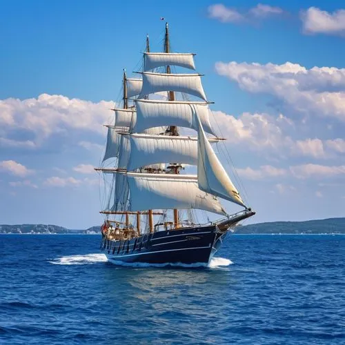 sailing and nautical creative background ,three masted sailing ship,sea sailing ship,sailing vessel,full-rigged ship,sail ship,sailing ship,tall ship,tallship,three masted,sailing ships,tern schooner,