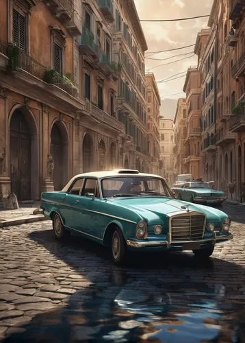 volvo amazon,alfa romeo 1900,gaz-21,maserati sebring,alfa romeo 1750 berlina,facel vega facel ii,aston martin lagonda,alfa romeo 2000,monte carlo,venezia,maserati 3500,rolls-royce corniche,chrysler windsor,alfa romeo sprint,sunbeam rapier,gaz-12 zim,lagonda,allegro,volvo 140 series,venetian,Conceptual Art,Fantasy,Fantasy 23