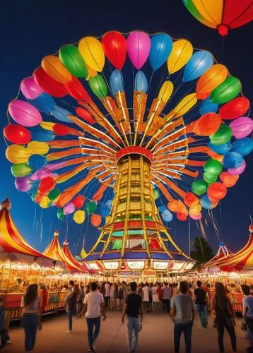 Vibrant world's fair, international pavilions, colorful domes, intricate archways, grand entrance gates, flags from different countries, lively cultural performances, stalls selling traditional food, 