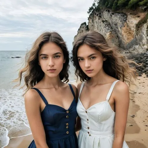 models,two girls,natural beauties,sisters,angels,vietnam's,beautiful photo girls,beach background,by the sea,malibu,two beauties,duo,pretty women,on the shore,summer icons,on the beach,two piece swimwear,twin flowers,high-dune,fashion models,Photography,Documentary Photography,Documentary Photography 05