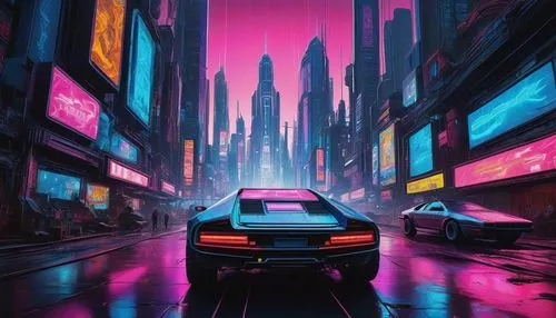 cyberpunk,mazda rx-7,toyota supra,cityscape,neon arrows,porsche,toyota ae85,neon,80s,porsche 930,tokyo city,porsche 944,futuristic,tokyo,supra,shanghai,80's design,3d car wallpaper,shinjuku,dusk,Illustration,Black and White,Black and White 06