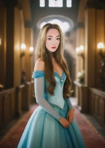 cinderella,elsa,princess sofia,rapunzel,princess anna,a princess,tiana,tiara,quinceañera,boast,disney character,the snow queen,fairy tale character,fantasia,elf,celtic woman,princess,a girl in a dress,merida,fairytale