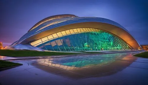 calatrava,tempodrom,futuristic art museum,planetariums,esteqlal,etfe,futuristic architecture,musical dome,shedd,futuroscope,lotustemple,niemeyer,biodome,auditorio,guggenheim museum,brasilia,biosphere,volgograd,odomes,universum,Art,Classical Oil Painting,Classical Oil Painting 03