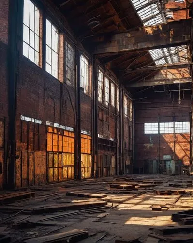 abandoned factory,empty factory,industrial hall,brickyards,factory hall,warehouse,dogpatch,brickworks,industrial ruin,warehouses,old factory,freight depot,railyards,old factory building,brownfield,industrial landscape,brownfields,fabrik,empty interior,usine,Art,Artistic Painting,Artistic Painting 33
