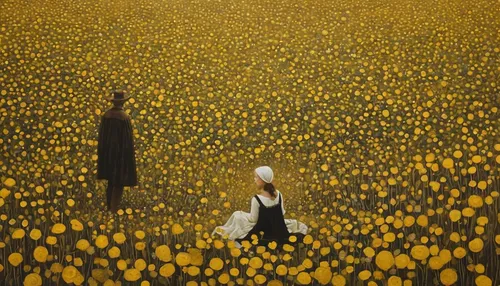 daffodil field,field of rapeseeds,field of flowers,tulip field,flower field,sunflower field,chamomile in wheat field,dandelion field,blooming field,flowers field,daffodils,yellow garden,tulip festival,tulips field,tulip fields,yellow petals,tommie crocus,field of poppies,dandelions,poppy field,Illustration,Realistic Fantasy,Realistic Fantasy 09