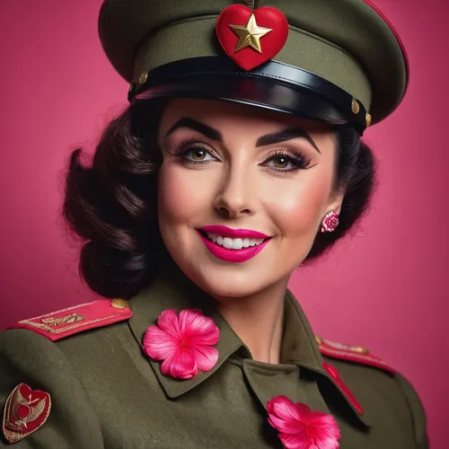 joan collins-hollywood,elizabeth taylor,elizabeth taylor-hollywood,jean simmons-hollywood,beret,military person,retro women,retro woman,military uniform,iranian,vintage woman,stewardess,vintage women,jane russell-female,pin-up model,retro pin up girl,rosa bonita,1940 women,brigadier,vintage makeup,Photography,General,Fantasy