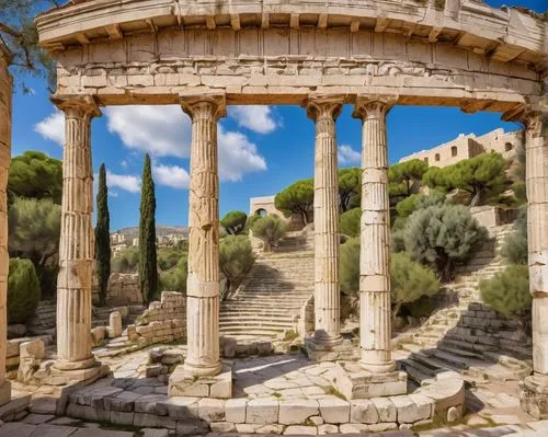 greek temple,jerash,sepphoris,celsus library,laodicea,roman temple,dougga,temple of diana,erechtheus,tiryns,ephesus,capernaum,leptis,chersonesus,segesta,roman ruins,celsus,first may jerash,cyrene,palace of knossos,Conceptual Art,Graffiti Art,Graffiti Art 10