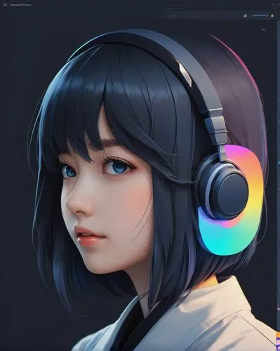 color picker,vector girl,tiktok icon,digital painting,artist color,streaming,headphone,illustrator,vector art,custom portrait,adobe,girl portrait,hinata,material test,music player,headset,vector illustration,steam icon,portrait background,midi,Illustration,Realistic Fantasy,Realistic Fantasy 36