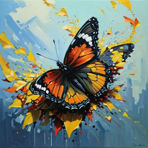 oil  painting 

no one ever suspects the butterfly,an image of a erfly that is flying in the air,butterfly background,orange butterfly,butterfly effect,butterfly vector,ulysses butterfly,isolated butt