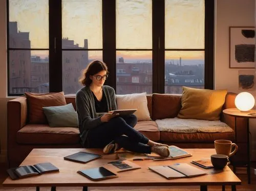 girl studying,girl at the computer,study room,the living room of a photographer,reading room,study,shared apartment,minotti,apartment lounge,apartment,loft,an apartment,woman silhouette,woman drinking coffee,evening atmosphere,livingroom,woman sitting,modern room,lectura,smartsuite,Art,Artistic Painting,Artistic Painting 09