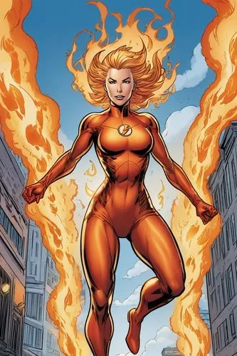 flamebird,hellstrom,firestar,larfleeze,firestorm,siryn,Illustration,American Style,American Style 13