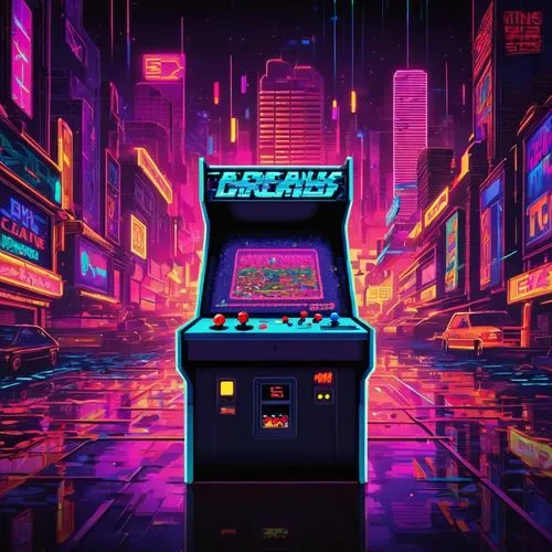 arcade,arcade game,arcades,arcade games,pinball,80s,retro,video game arcade cabinet,atari,retro background,80's design,neon arrows,sega mega drive,fractale,sega genesis,1980's,dragees,drexel,oracle,electric,Unique,Pixel,Pixel 04