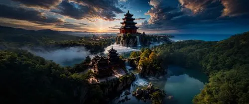 tower fall,fairy chimney,yakutia,saxon switzerland,lake baikal,zhangjiajie