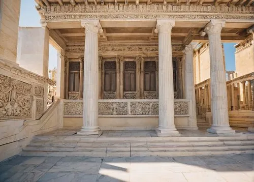 celsus library,greek temple,baalbek,colonnaded,marble palace,ephesus,temple of diana,royal tombs,erechtheus,palace of knossos,cenotaphs,palmyra,leptis,qasr amra,roman temple,qasr al kharrana,metopes,qasr al watan,serapeum,house with caryatids,Photography,Documentary Photography,Documentary Photography 01