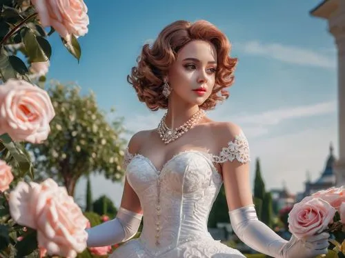 bridal dress,bridal gown,victorian lady,wedding dresses,disney rose,wedding dress,wedding gown,porcelain rose,bridal,megara,cinderella,victorian style,bridal jewelry,romantic rose,victoriana,latynina,ball gown,maxon,wedding dress train,bridewealth,Conceptual Art,Sci-Fi,Sci-Fi 03