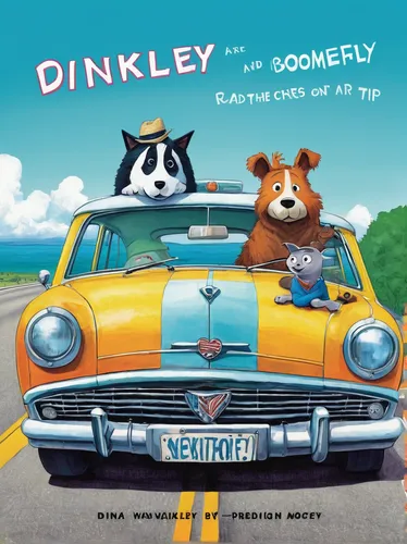 Write a romantic comedy where Sully and Boo go on a hilarious road trip across the country.,cd cover,a collection of short stories for children,donkey of the cotentin,anthropomorphized animals,book co