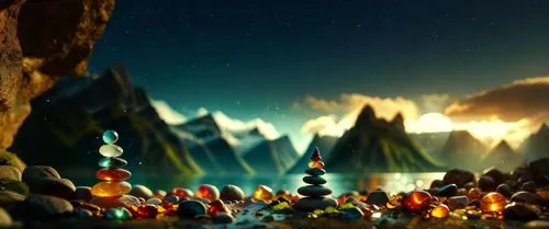 cartoon video game background,lego background,skylanders,mountain world,kaitos,3d fantasy