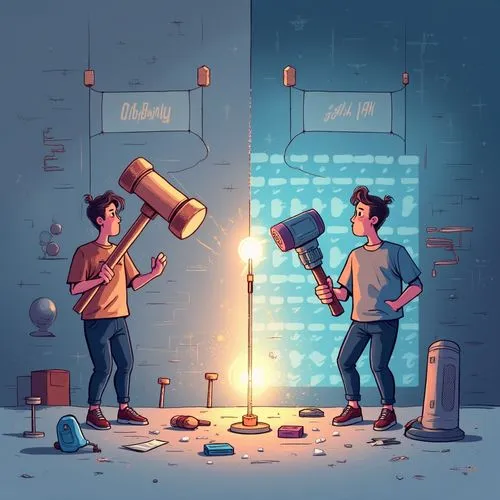 pyrotechnicians,repairmen,game illustration,sci fiction illustration,magicians,alchemists