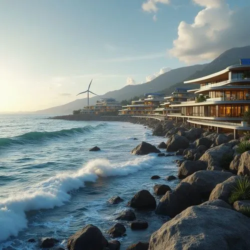 hualien,muizenberg,windpower,seaside resort,offshore wind park,western cape,capetown,seasteading,cape town,windward,japanese waves,wind power,beachfront,oceanfront,seaside view,renewable energy,seaside country,table bay,simonstown,shoreside,Photography,General,Realistic