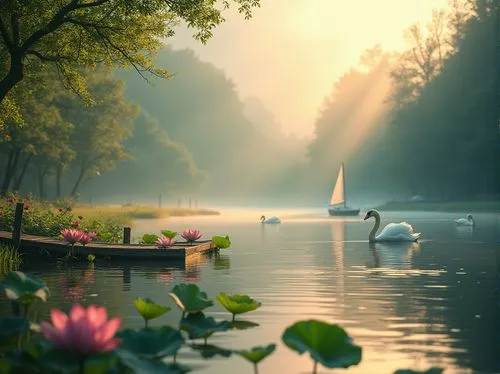 boat landscape,tranquility,beautiful lake,calmness,backwaters,tranquillity,calm water,calm waters,sailing boat,serenity,beautiful landscape,sailing,nature wallpaper,canoeing,quietude,evening lake,lotus on pond,idyll,nature landscape,row boat,Photography,General,Realistic